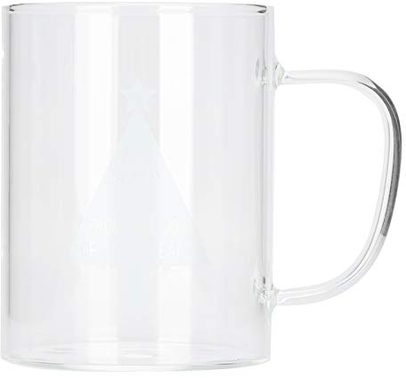 Taza de Café Transparente de 350ml, Juego de Té de Cristal Con Asa para Té, Capuchino, Leche y Bebidas Calientes (#1)