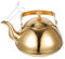 BESTonZON Metallbesatz Kaffeepadmaschine Metalltea -Topf mit Sieb Küche Wasserkessel Edelstahl Teeküche Küche Gadget Metallverkleidung Außendekoration