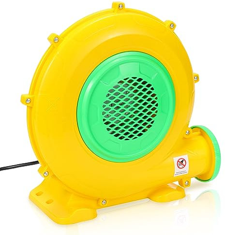 Cecaylie 370 W Hüpfburg, pompa ad aria elettrica per giocattoli gonfiabili, ventilatore con cavo di alimentazione, con manico soffiante permanente ABS