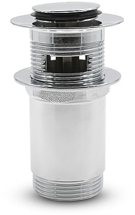 DOJA Barcelona | Bonde de Lavabo | Pack 1 | Bonde Clic Clac 1 1/4 | Ø37mm | Bonde Lavabo Push | Lavabo Accessoire | Bonde pour Evacuation Lavabo Salle de Bain, Bonde Evier Cuisine, Clic Clac Lavabo