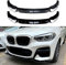 AMAIR Auto Frontlippe Frontspoiler für BMW X3 X4 G01 G02 M Pack 2018-2021,Frontlippe Spoiler Protector Car Styling Karosserie-Anbauteile,A/Black