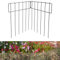 10pcs Garden Fence Panels, Animal Barrier Fence, Metal Garden Fencing for Dog Chicken, 42cm (H) x 33cm (L) Decorative Garden Fencing Outdoor, No Dig Animal Barrier for Landscape Patio Garden Yard