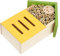Happyyami Handdekor 1Stk Insektenbienennest Outdoor-Hotel außen Fink Bienenhaus vogelhaus dekoratives Insektenhaus Bienenstock aus Holz natürlich Bienenwabe Holzpaletten schmücken Eisen