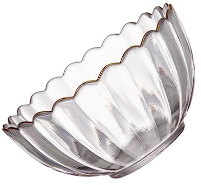 SHOWERORO Cuenco de Vidrio Grande para Hornear y Postres, Cuencos de Salsa Resistentes al Frío, Tazón para Repostería y Ensalada, Utensilios de Cocina Versátiles para Uso Doméstico