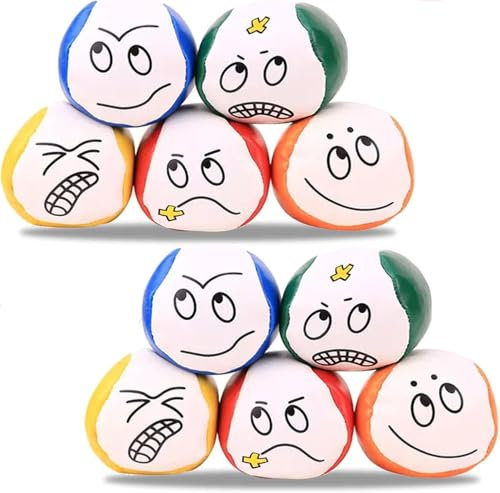 Bhina 12 Stück Jonglierbälle Kinder Jonglierbälle Erwachsene Jonglierbälle für Anfänger Jonglierball Set Zirkusballspiele Jonglierbälle für Jungen, Mädchen und Erwachsene, Langlebig und Weich