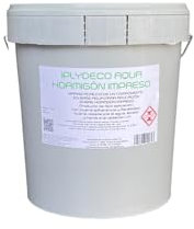 Barniz Resina para Hormigón Impreso. Barniz protector incoloro al agua para pavimentos de hormigón. (5 Litros) IPLISA