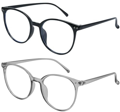 Aomig Lunettes Anti Lumière Bleue à Verres Femme Homme, 1/2/3 PCS Blocage Lumière Bleue Lunettes Stylé, Lunette de Lecture con Monture, Lunettes d'ordinateur Anti-Rayonne&Anti-Fatigue