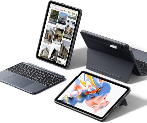 ESR für iPad 11 (A16) 2025/10.Gen Hülle mit Tastatur, Multi-Winkel Ständer