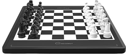 Chessnut Move – Tablero de Ajedrez Robótico con Piezas de Plástico, Movimiento Automático, Reconocimiento Completo de Piezas, Motor de Ajedrez Integrado y Control por Voz