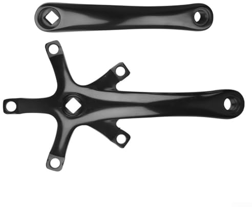 Jotekonoby Pédalier de vélo en alliage d'aluminium 130 BCD 165 mm carré conique pour vélos pliants et vélos de route, compatible avec Chainr simple ou double