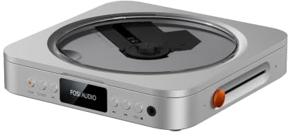 Fosi Audio Merak HiFi CD-spelare, Stationär spelare med CS43131 DAC och TPA6120-förstärkare, CD-rippning till USB, Stöd för CD-R/CD-RW/CDDA, Optisk utgång och Line Out