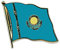 Flaggen-Pin vergoldet : Kasachstan