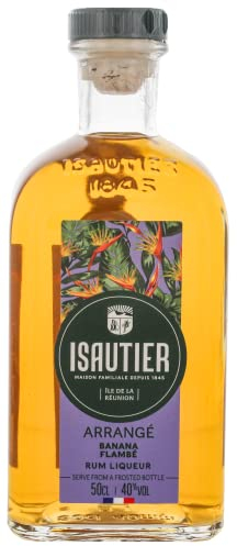Isautier - Rhum Arrangé Banane Flambée - Ile de la Réunion - 40° (1 x 0,5L)
