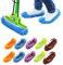 Mop Schuhe Waschbar Wiederverwendbar Wischmopp Hausschuhe Mikrofaser-Staubmopp-Socken Putzschuhe Set Multifunktional für Reinigung von Staub, Schmutz und Haaren im Hausboden(5 Paare, 5 Farben)