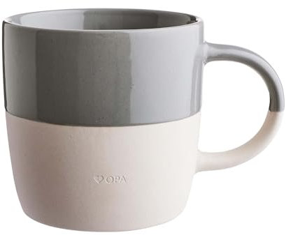BUTLERS Tasse mit Henkel 350ml Steingut Kaffeetasse mit Spruch: Opa -ME TIME- Spülmaschinen- und mikrowellenfest, ideal auch als Tee-, Latte Macchiato- oder Cappuccino Tasse