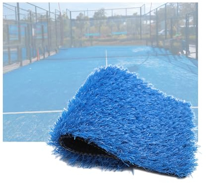 XLIHAWY Erba artificiale sintetica erba, balcone cortile ricreazione rotolo tappeto erboso sintetico porta posteriore tappeto prato per l'allestimento esterno (colore: blu, Dimensione: 39.37x35.43in/1