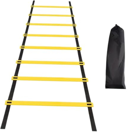 LeeQinersw Agility Ladder Speed ​​Scala del Fitness Portable Fitness Training Obsports Opstali Outdoor Folding Football Training, 4 Metri 8 Sezioni