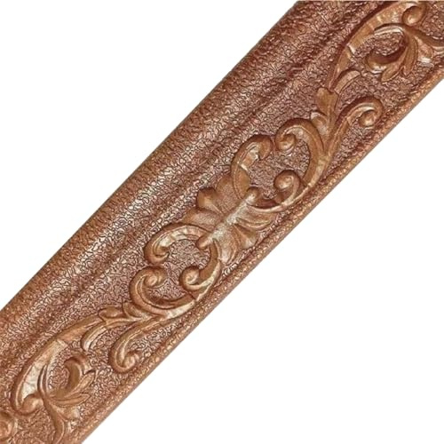Cozylkx Plinthe Murale Autocollante En Mousse, 3 x 90 Pouces, Bordure De Papier Peint Flexible, Autocollants Décoratifs Pour Plinthes, Bordure Murale, Bordure Miroir, Décoration DIY