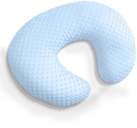 Guerity Federa per cuscino per allattamento al seno, federa per cuscino di supporto per l'alimentazione dei bambini, morbida federa per cuscino per allattamento (blu)