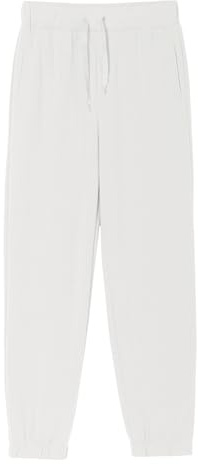 Haloumoning Pantalones de chándal para niños, corte regular, ligeros, monocolor, pantalones de deporte, informales, pantalones de ocio, con cintura elástica y bolsillos