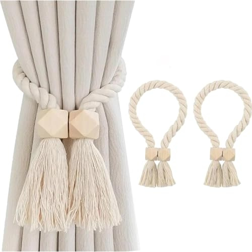 OYUUJII Curtain Tie Backs,Magnetic Curtain TieBacks,Tie Backs for Curtains