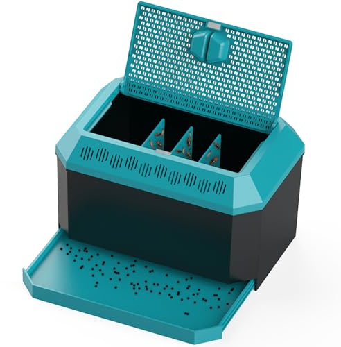 Habitat à insectes pour grillons, cafards Dubia, vers d'Ariane, pratique pour stocker, nourrir les insectes (1 pièce)