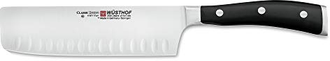 Wüsthof 4187-7/17 Nakiri Classic Ikon - Cuchillo (hoja de 17 cm, forjado, inoxidable, muy afilado)
