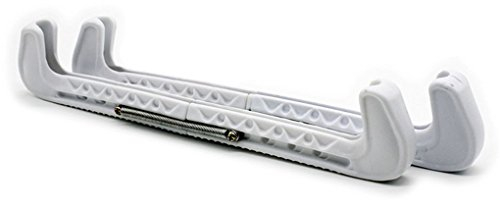 1 Paar verstellbare Kufenschoner, für Eishockey, Eiskunstlaufen, weiß