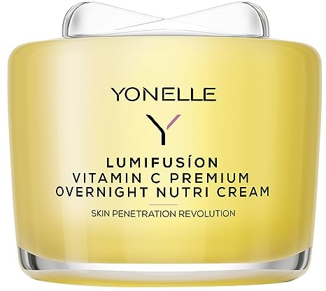 YONELLE Gesichtscreme Damen für Nacht mit Vitamin C - Skincare mit Collagen - Gesichtspflege Moisturizer Face - Feuchtigkeitscreme Gesicht - Anti Aging Creme Frauen - Nachtcreme 55 ml