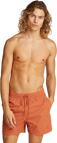 Calvin Klein Herren Badeshorts Medium Drawstring Mittellang, Orange (Aragon), S
