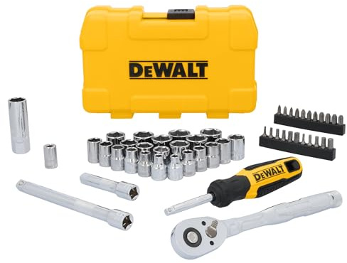 DEWALT Mechanics Tool Set, 3/8 Drive, 50 Piece (DWMT45423)