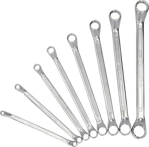 KS Tools COMPETITION 512.0218 - Set di chiavi ad anello doppie, a gomito, 8 pezzi