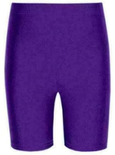 ANZEE Unisex Cycling & P.E Shorts Apparel Premium Sportswear for Boys and Girls Ideal for School Activities Gym and Outdoor Sports (UK, Age, 5 Years, 6 Years, Purple)