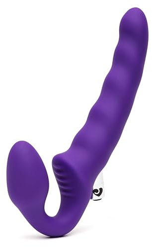 Lovehoney Realistic Vibrating Strapless Strap On Dildo for Women, Purple