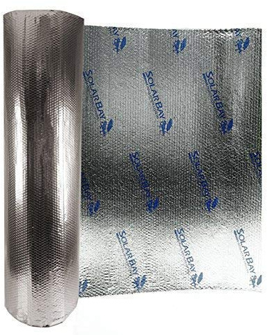 30m2 of Solar Bay Metallic Polymer Double Foil Bubble Insulation, with Single Bubble Layer