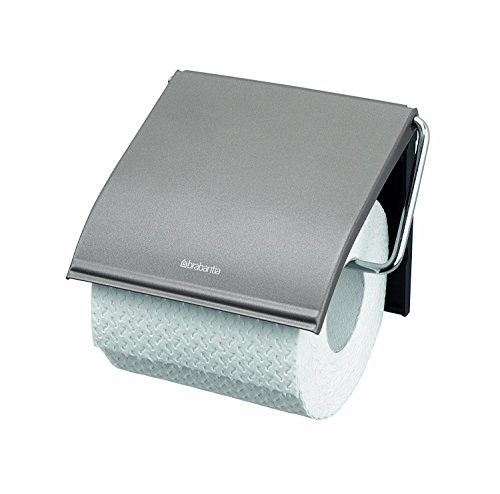 Brabantia Toilet Roll Holder - Platinum - Grey - 20 x 8 x 6 cm