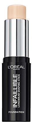 L 'Oreal Paris Infalible Shaping Stick Fundación, 9 g, 100 marfil