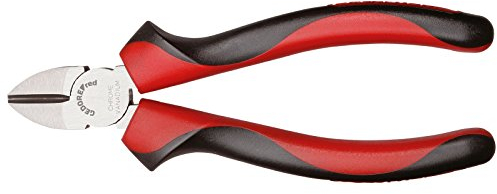 GEDORE red Seitenschneider 160 mm/Schlanke Kopfform/Induktiv gehärtete, lange Schneiden/2-Komponentengriff, handschonende Kraftübertragung