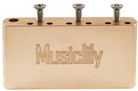 Musiclily Ultra Messing 36mm Kurzer MIM Style Tremolo Block 52,5 mm Saitenabstand für China Squier Pre-2020 Affinity 6-Schrauben E-Gitarre Brücke