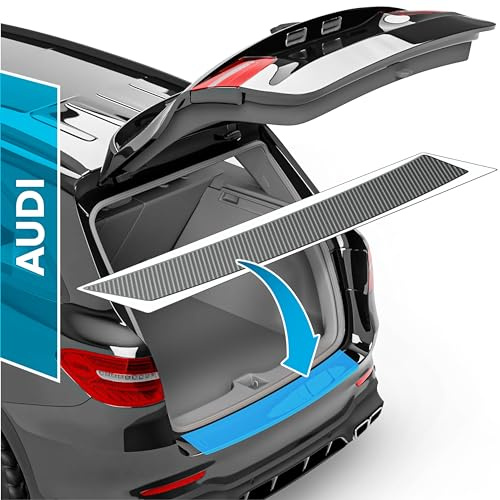 uProtect Pellicola Protettiva per Bordo di Carico Set completo per Audi A3 Sportback 3 (III) 8V I 2013-2020 - Protezione Paraurti, antigraffio, per vernice - Filo A Carbone