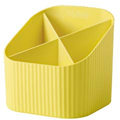 HAN organizer da scrivania Re-X-LOOP – say yes to 100% recycled, moderno e giovane design per tutti gli oggetti di cancelleria, giallo, 17238-915
