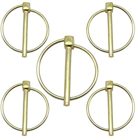 CEEYSEE 5 Stück Splint Steckverbinder Verbindungsstifte Ø5 x 45 mm Drehbarer Kugelzapfen Sicherheitsstift für Auto, Anhänger, Geländewagen, LKW, Rasenmäher, Traktoren (Ø5mm x 45mm)