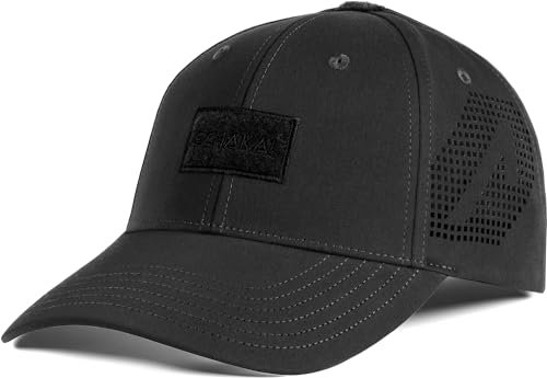 ACE Schakal Basecap - Casquette de Baseball Tactique pour Hommes - Sportive, légère, Robuste & Respirante - Noir - L-XL
