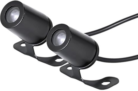 Luci per proiettori a LED per moto, kit luci per proiezione di ali d'angelo per moto | Kit di luci al neon sottoluce da 2 pezzi, di illuminazione ambientale impermeabili per moto, veicoli ele