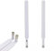 Antena 4G LTE,5dBi Antena WiFi,2 Piezas LTE Antena,Antena de Enrutador,Antena SMA,WiFi Antenna,Antena SMA Macho,SMA Macho Antena Celular para Routers Inalámbricos,PCI,Monitores de Cámara,Extensores