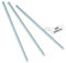 3 Pièces Tige Filetée M8 x 300 mm, Tiges Filetées en Acier Galvanisé, Tige Filetee avec Filetage Métrique Complet & Classe de Résistance 4, Goupille Filetée Métrique Boulon Fileté Tiges Métallique