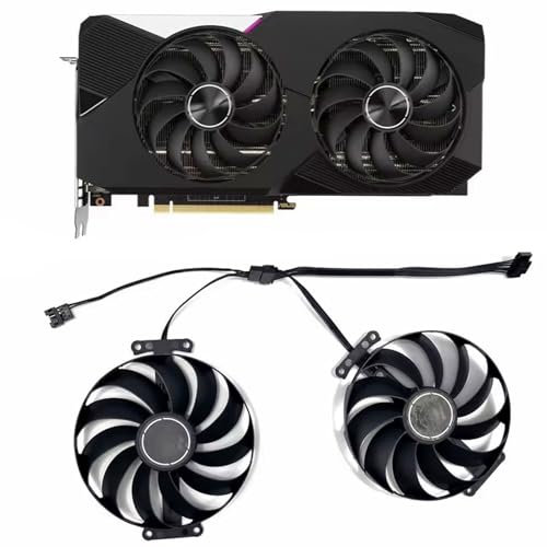 2PCS 95mm 7PIN T129215SU FDC10U12S9-C 12V 0.5A RTX3070 3060Ti Graphic Card Cooler Fan for ASUS GeForce RTX 3060 Ti 3070 Dual OC Fan