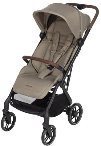 Maxi-Cosi Soho Kinderwagen, 0–4 Jahre, 0–22 kg, ultrakompakt Buggy, Automatischen Einhand-Klappmechanismus, Geräumiger Sitz, 3 Liegepositionen, flache Liegeposition, Twillic Truffle