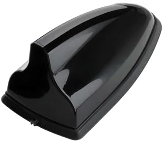 Bingfu Antenna Pinna Squalo Auto - Radio AM/FM, Ricezione Segnale Stabile, Bassa Resistenza al Vento e Design Elegante, Alloggiamento ABS Resistente con Nastro Adesivo per Maggior Parte Auto, Nero