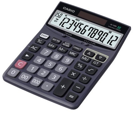 Casio DJ-120D-S-EH 193mm x 262mm x47mm Calculator with Check and Correct Function